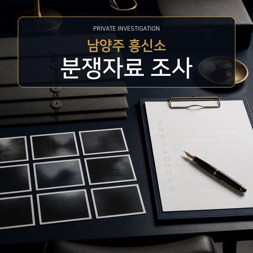 남양주 분쟁자료 조사 전문 흥신소